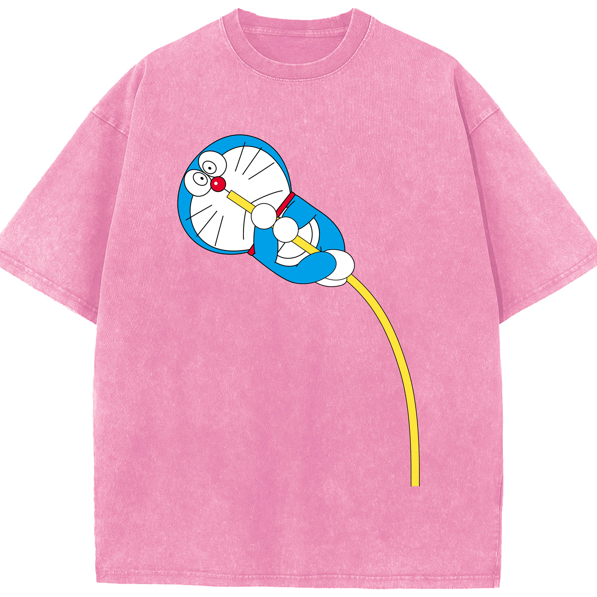 （画像用） ドラえもん Doraemon 綿100% ヴィンテージ風 半袖Tシャツ（フロントプリント）